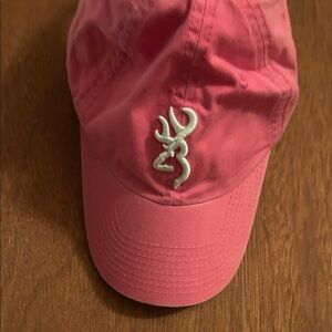Browning Women's Pink Hat with Silver Emblem